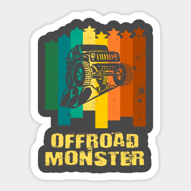 Offroad Monster Jeep gift Sticker by Lomitasu